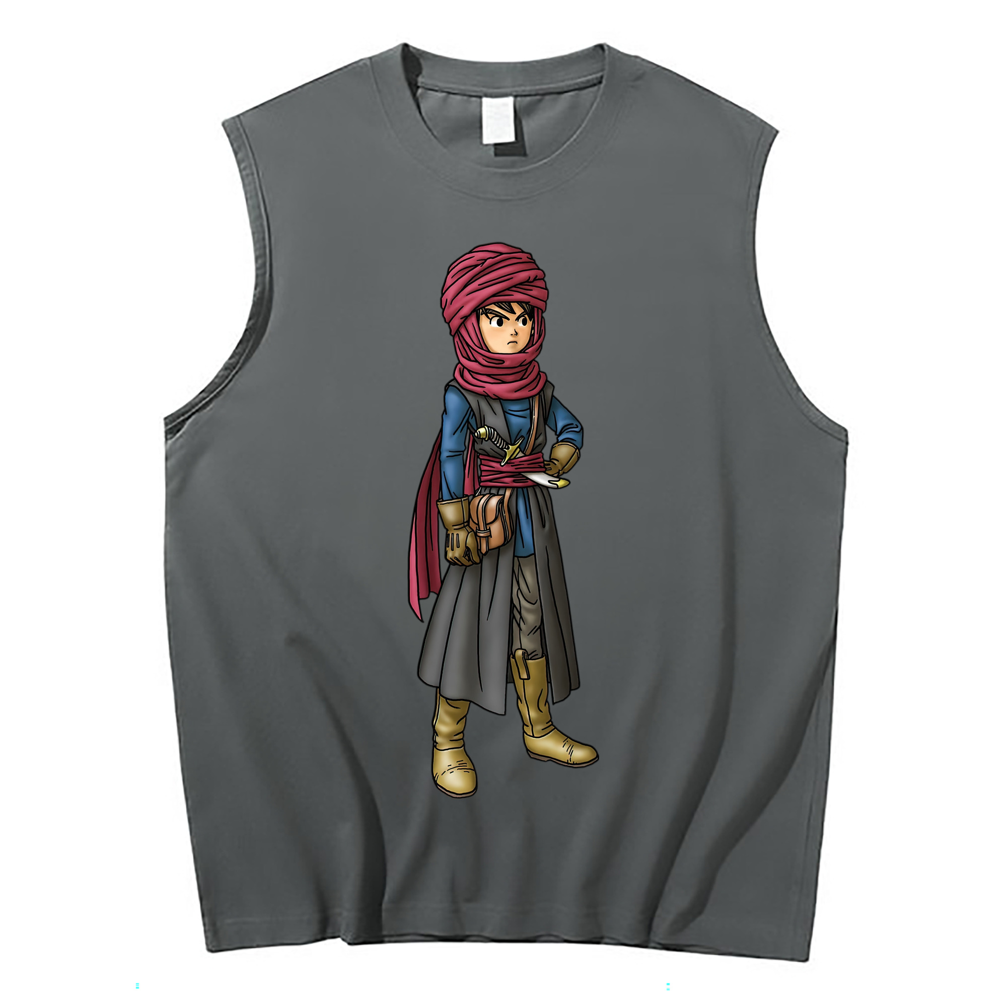 （画像用） ドラゴンクエスト Doragon Kuesuto Dragon Quest コットン100％タンクトップ（フロントプリント）